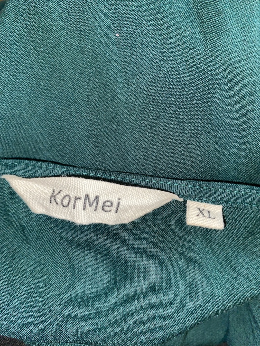 Kormei • Green • Long Sleeve • Wrap • High-Low • Midi Dress - Picture 4 of 5